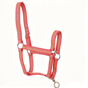 Adjustable Horse Handling Halter with Metal Buckle